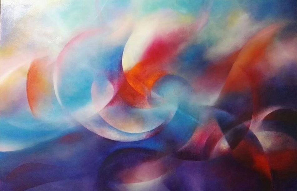 Frammento Rosso 120x80 cm