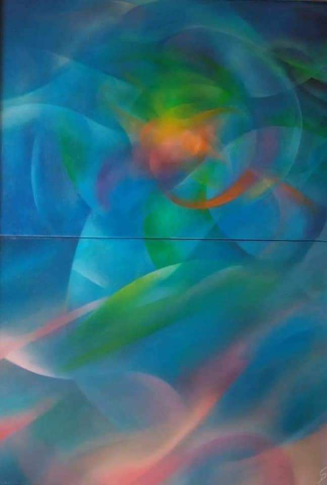 Frammento Arancione 100x70 cm