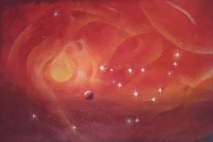 Costellazione del Capricorno 30x20 cm