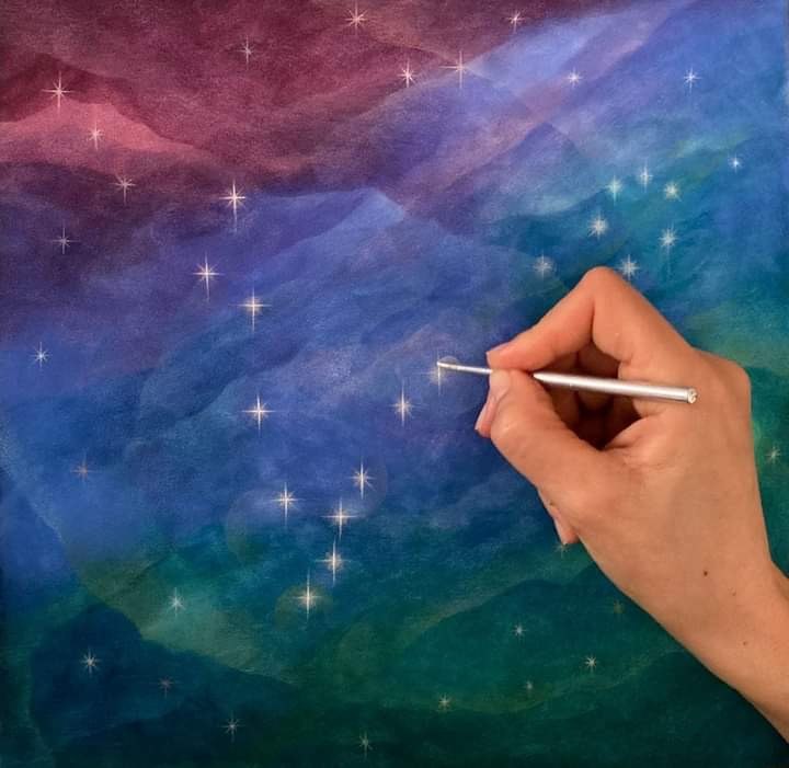 Costellazione dei Pesci 30x30 cm